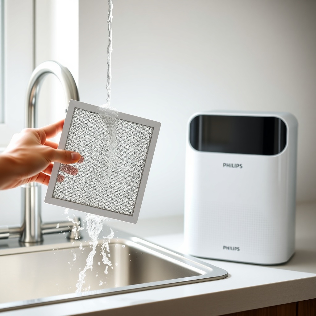 A person holding a clean